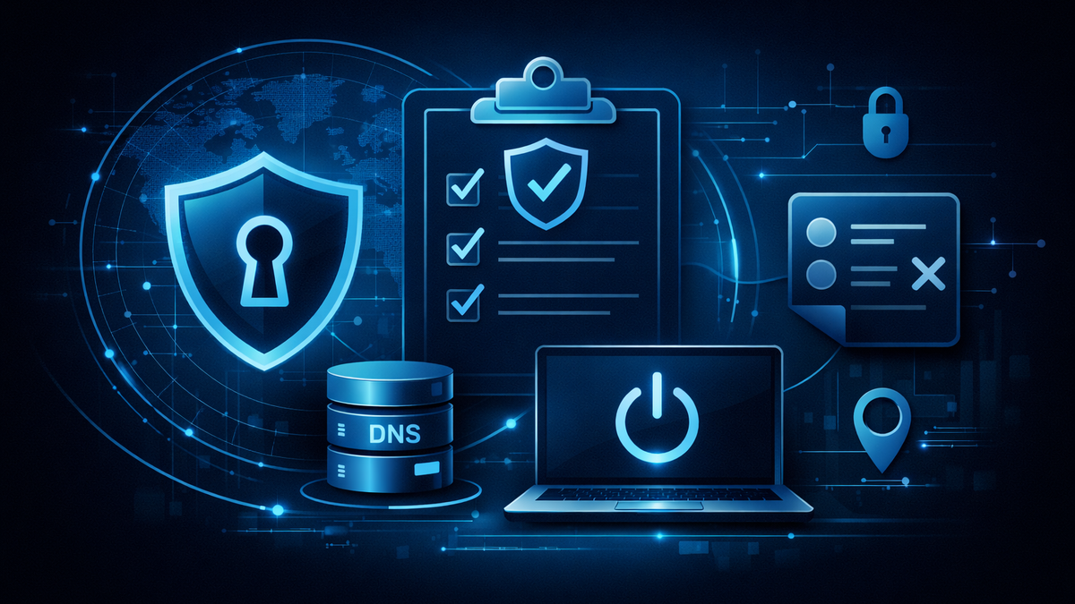 Checkliste Datenschutz 2026: Welche VPN-Einstellungen sind unerlässlich (Protokollierungsrichtlinie, DNS, Autostart, Ausnahmen)
